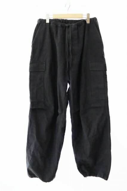 【中古】コモリ COMOLI 25SS ブラックドリル 6Pパンツ B01-03014 2 黒 ブラック ブランド古着ベクトル 中古■250529 メンズ