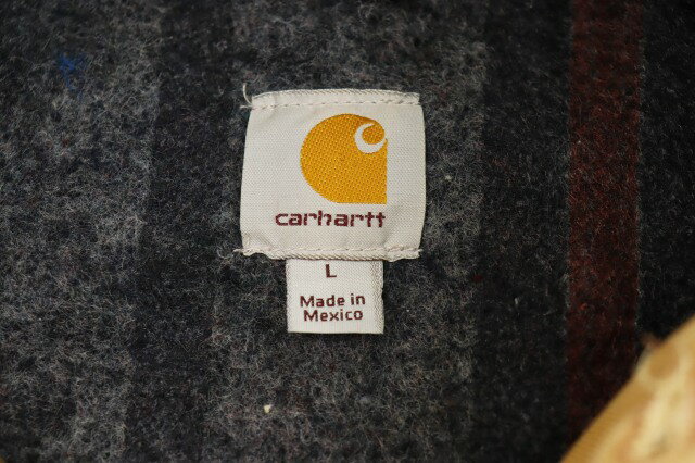 【中古】カーハート carhartt 刺繍 ダック 裏地ブランケット ミシガンチョアコート L ブラウン ブランド古着ベクトル 中古 250621