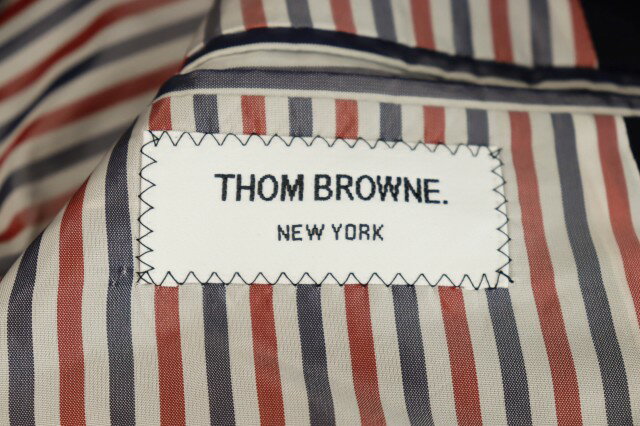 【中古】トムブラウン THOM BROWNE テーラード ジャケット MJC001A00096 紺 ネイビー ブランド古着ベクトル 中古 ☆AA★● 250811