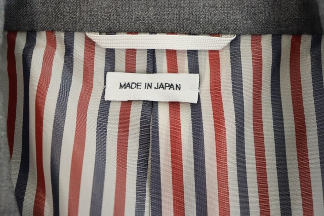 【中古】トムブラウン THOM BROWNE サイドベンツ テーラード ジャケット 4 グレー ブランド古着ベクトル 中古 ☆AA★● 250908