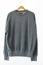【中古】ヴァイナル アーカイブ VAINL ARCHIVE DYED-CREW KNIT バイオウォッシュ クルーネック ニット 2217037 L グレー ブランド古着ベクトル 中古 ● 250706