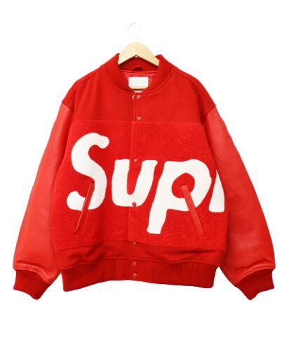 【中古】シュプリーム SUPREME 24SS Big Logo Chenille Varsity Jacket ビッグ ロゴ シュニール バーシティ ジャケット 中綿 スタジャン L 赤レッド ブランド古着ベクトル 中古☆AA★250903 メンズ 【中古】シュプリーム SUPREME 24SS Big Logo Chenille Varsity Jacket ビッグ ロゴ シュニール バーシティ ジャケット 中綿 スタジャン L 赤レッド ブランド古着ベクトル 中古☆AA★250903 メンズ