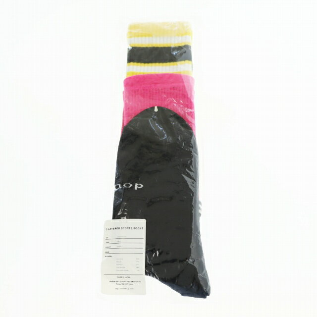 【中古】ダブレット doublet 19SS 3 LAYERED SPORTS SOCKS スリーレイヤード ソックス 靴下 19SS39SC05 FREE 黒 ブラック ブランド古着ベクトル 中古 ☆AA★●▲■ 250907