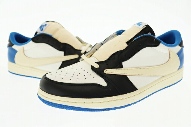 【中古】ナイキ NIKE ×TRAVIS SCOTT トラヴィススコット ×FRAGMENT フラグメント AIR JORDAN 1 LOW OG SP Mil...