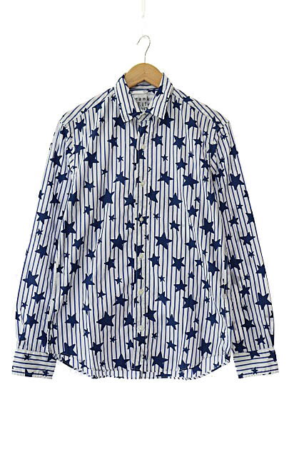 【中古】フランク&アイリーン Frank&Eileen FINBAR CSWS フィンバー スター ストライプ 総柄 長袖 シャ..