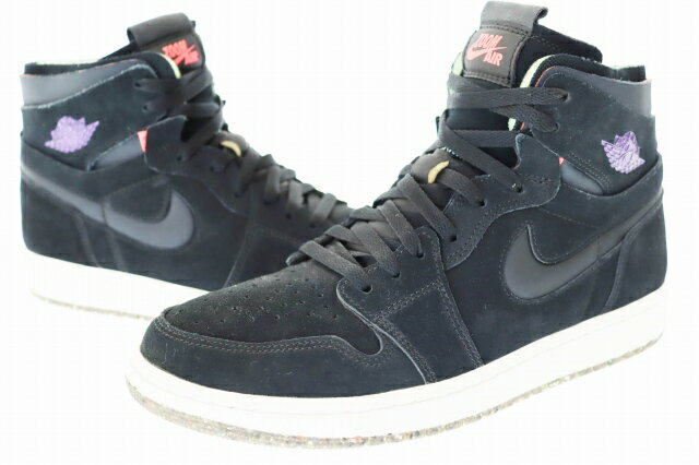 【中古】ナイキ NIKE AIR JORDAN 1 HIGH ZOOM COURT BLACK エアジョーダン1 ハイ ズーム CT0978-005 コートブラ...
