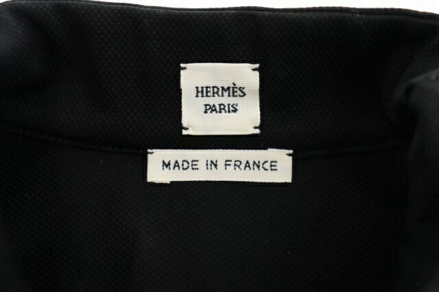 【中古】エルメス HERMES 19SS エルメス フロントジップ セリエボタン ストレッチ ノースリーブ ミニドレス ワンピース 34 黒 ブラック ブランド古着ベクトル 中古 ☆AA★ 250824