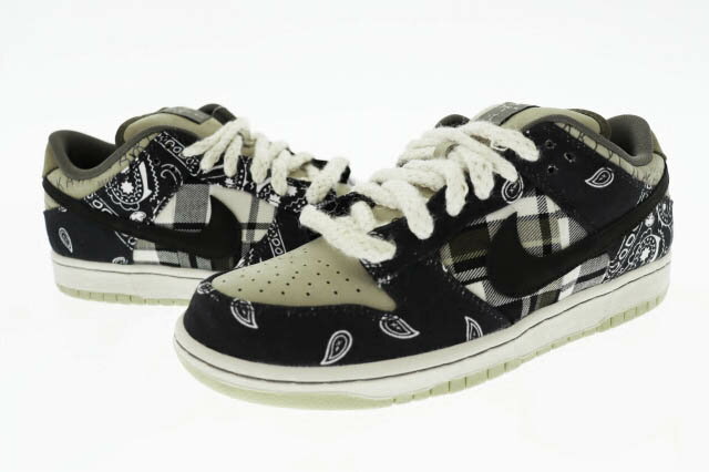 【中古】ナイキ NIKE ×TRAVIS SCOTT トラヴィススコット SB DUNK LOW PRM QS SPECIAL BOX ダンク ロー CT505...