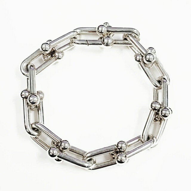 【中古】ティファニー TIFFANY & CO. ハードウェア ラージ リンク ブレスレット スターリング 925 シルバー ブランド古着ベクトル 中古▲■251002 メンズ