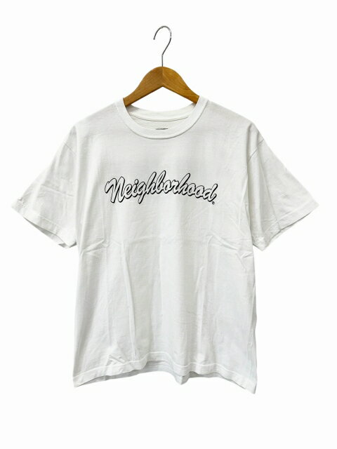 Rakuten - 【中古】ネイバーフッド NEIGHBORHOOD 22AW NH-6 C-TEE.SS ロゴ プリント 半袖 Tシャツ 222PCNH-ST06 S 白 ホワイト ブランド古着ベクトル 中古260504 メンズ