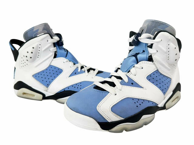 乐天商城 - 【中古】ナイキ NIKE AIR JORDAN 6 RETRO UNC エア ジョーダン 6 ユニバーシティ ブルー CT8529-410 25 青 白 ブルー ホワイト ブランド古着ベクトル 中古●▲260604 メンズ