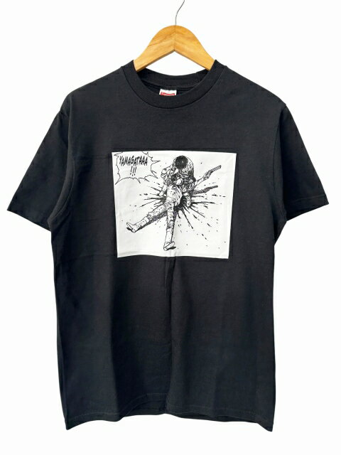 【中古】シュプリーム SUPREME × AKIRA アキラ 17AW Yamagata Tee ヤマガタ プリント半袖Tシャツ S 黒 ブラック ブランド古着ベクトル 中古☆AA★260611 メンズ