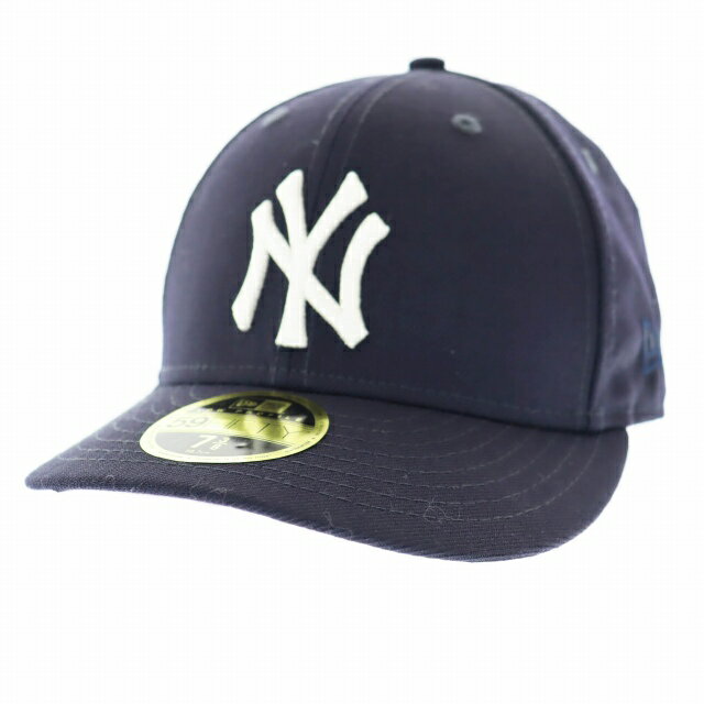 【中古】キスニューヨークシティ KITH NYC × NEW ERA ニューエラ 24SS New York Yankees 59Fifty Low Profile ロゴ刺繍 キャップ 帽子 7 3/8 ネイビー ブランド古着ベクトル 中古▲250929 メンズ