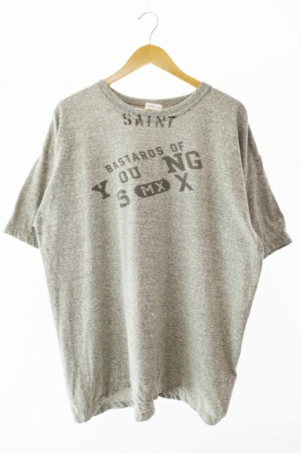 Rakuten - 【中古】セントマイケル SAINTMICHAEL × BerBerJin ベルベルジン 25SS BJ_SS YOUNG TEE ロゴ 半袖Tシャツ SM-HR8-0000-C37 L グレー ブランド古着ベクトル 中古☆AA★251104 メンズ