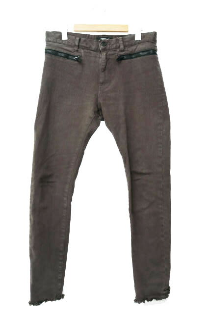 【中古】アンダーカバー UNDERCOVER 22SS 裾断ち切り デニム パンツ スリム ジーンズ UC1B4510 2 茶ブラウン ブランド古着ベクトル 中古251026 メンズ(4)