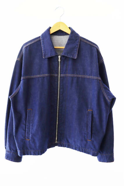 Rakuten - 【中古】The CLASIK ザ クラシック 24SS ZIP WORK JACKET ジップ デニム ワーク ジャケット 24SS-CKJK-051 48 インディゴ ブランド古着ベクトル 中古●251031 メンズ 【ベクトル 古着】 251031