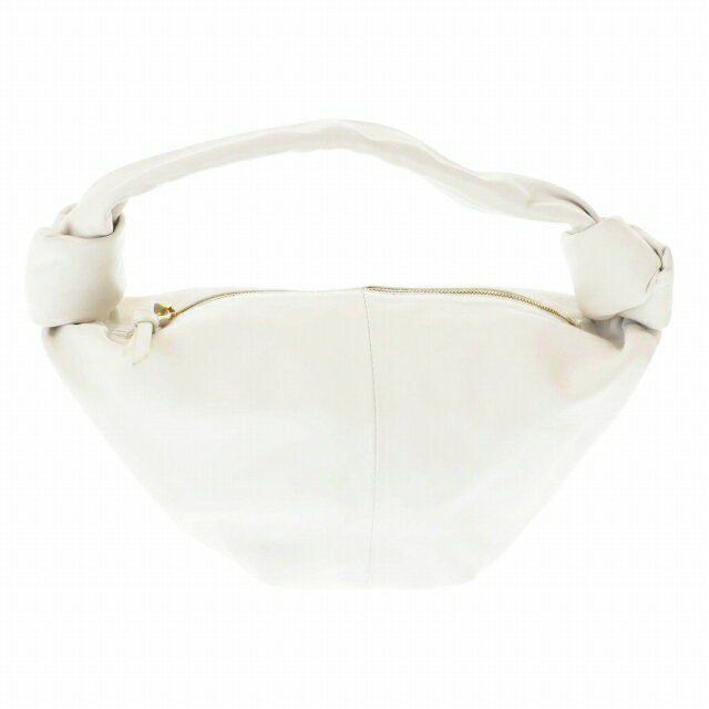 Rakuten - 【中古】ボッテガヴェネタ BOTTEGA VENETA ダブルノット レザー ミニ ハンド バッグ チョーク アイボリー ホワイト ブランド古着ベクトル 中古☆AA★▲■251128 レディース