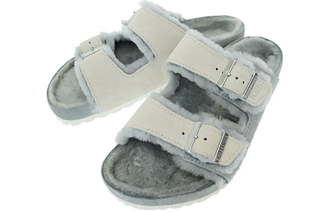 【中古】キスニューヨークシティ KITH NYC ×BIRKENSTOCK ビルケンシュトック Arizona Shearling Pearl ..