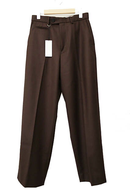 Rakuten - 【中古】MATSUFUJI マツフジ 25AW Flannel Wool Wide Trousers フランネル ウール ワイド トラウザーズ スラックス パンツ M253-0401 2 茶ブラウン ブランド古着ベクトル 中古●■251124 メンズ