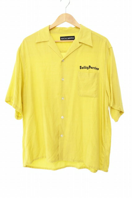 樂天商城 - 【中古】ワコマリア WACKO MARIA 25SS 50's S/S SHIRT ロゴ 刺繍 半袖 シャツ M 黄 イエロー ブランド古着ベクトル 中古260223 メンズ 【ベクトル 古着】 260223