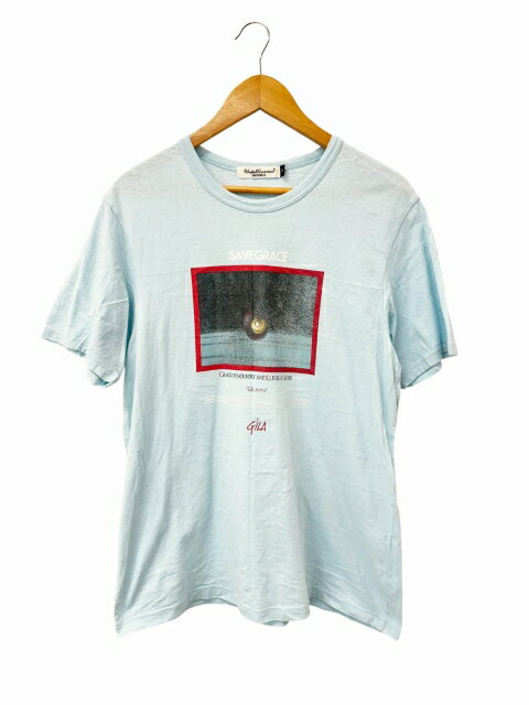 乐天商城 - 【中古】アンダーカバー UNDERCOVER 09ss archive GRACE期 save grace tee プリント アーカイブ セーブ グレース 半袖 Tシャツ 2 ライトブルー ブランド古着ベクトル 中古260311 メンズ
