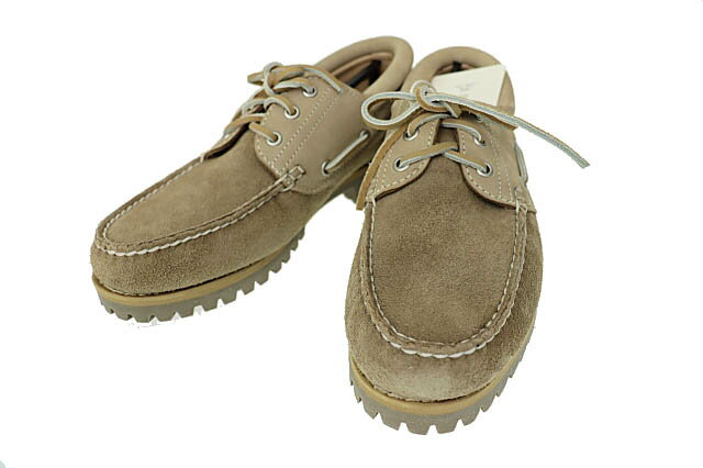 【中古】ティンバーランド Timberland × nonnative ノンネイティブ 24SS 3EYE CLASSIC LUG TAUPE 3アイ クラシック ラグ モカシン シューズ 26 トープ ベージュ ブランド古着ベクトル 中古▲■260107 メンズ