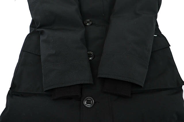 【中古】カナダグース CANADA GOOSE YORKTON ヨークトン ファー付き ダウン ジャケット ブルゾン 2072JM S 黒ブラック ブランド古着ベクトル 中古260111 メンズ