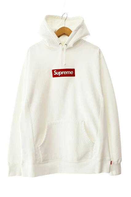 樂天商城 - 【中古】シュプリーム SUPREME Box Logo Hooded Sweatshirt ボックス ロゴ刺繍 フーデッド スウェット シャツ プルオーバー パーカー XL 白ホワイト ブランド古着ベクトル 中古☆AA★260226 メンズ