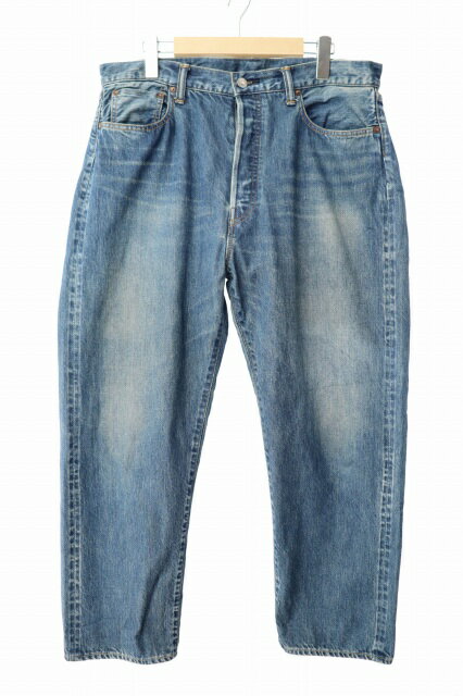 Rakuten - 【中古】A.PRESSE アプレッセ Washed Denim Wide Pants ウオッシュド デニム ワイド パンツ ジーンズ AP-4002 34 青 ブルー ブランド古着ベクトル 中古260123 メンズ
