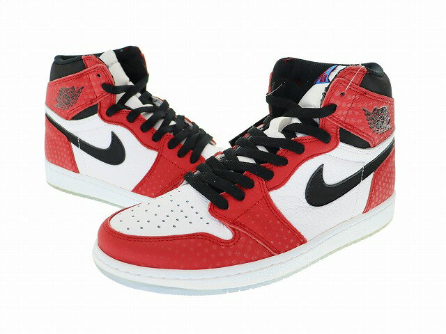 【中古】ナイキ NIKE ×Spiderman スパイダーマン AIR JORDAN 1 RETRO HIGH OG Origin Story エアジョーダン オリジンストーリー 555088-602 27 シカゴ ブランド古着ベクトル 中古▲■260120 メンズ
