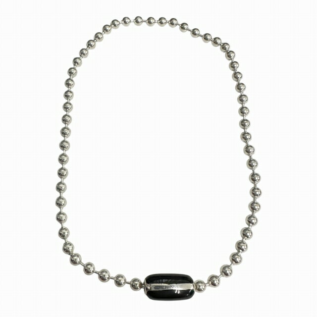 【中古】JASON Le COMPTE ジェイソンルコント LA-SF BALL CHAIN BRACELET With Ceramic.Enamel Clasp ボール チェーン ブレスレット セラミック エナメル クラスプ 黒ブラック ブランド古着ベクトル 中古●▲■260125 メンズ