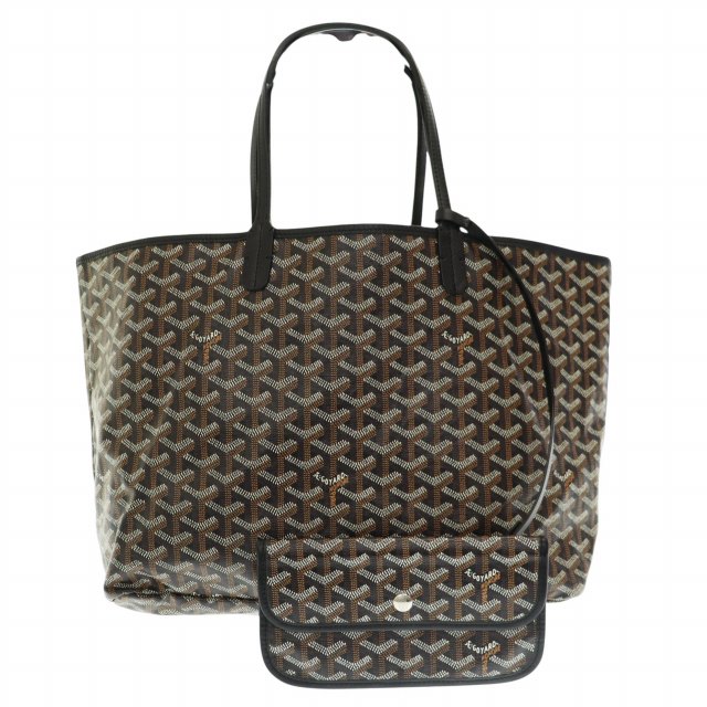 【中古】ゴヤール GOYARD サンルイ PM トート バッグ 黒ブラック ブランド古着ベクトル 中古☆AA★▲260216 メンズ レディース