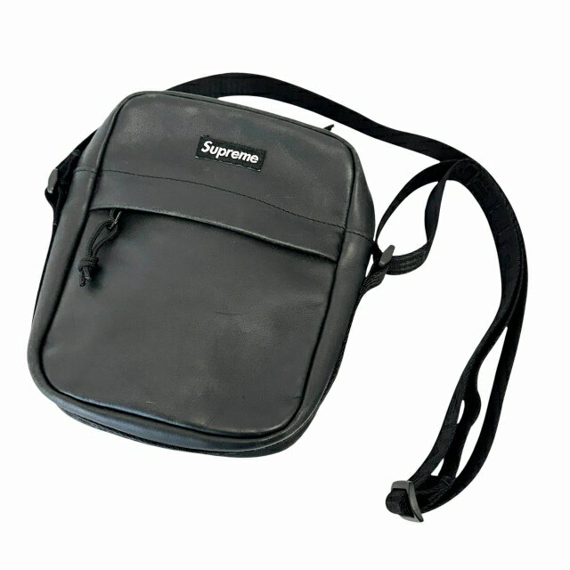 Rakuten - 【中古】シュプリーム SUPREME 24AW Leather Shoulder Bag ボックス ロゴ レザー ショルダー バッグ 黒 ブラック ブランド古着ベクトル 中古☆AA★▲260305 メンズ