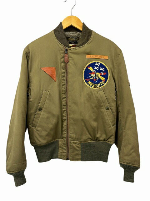 【中古】バズリクソンズ BUZZ RICKSON’S B-15A MOD. 6147th TAC.CONT.GP. MOSQUITO モスキート ワッペン フライト ジャケット BR13104 38 オリーブドラブ ブランド古着ベクトル 中古●■260203 メンズ