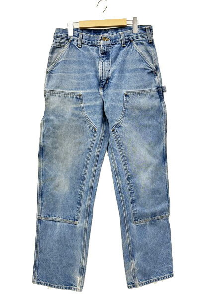 Rakuten - 【中古】カーハート carhartt ダブルニー ペインター デニム パンツ ジーンズ B73 DST 34×34 インディゴ ブルー ブランド古着ベクトル 中古260423 メンズ