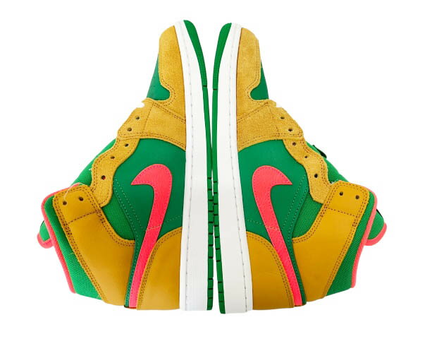 【中古】ナイキ NIKE AIR JORDAN 1 MID SE Wheat and Water Melon エア ジョーダン 1 ミッド ウィート アンド ウォーターメロン DX4332-700 27 茶 緑 ブラウン グリーン ブランド古着ベクトル 中古▲■260210 メンズ 3