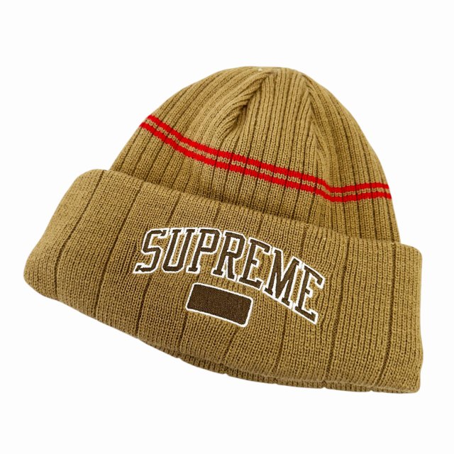 【中古】シュプリーム SUPREME 22AW Fleece Lined Beanie ロゴ刺繍 フリース ライン ビーニー 帽子 茶 ブラウン ブランド古着ベクトル 中古☆AA★▲260306 メンズ