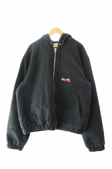 Rakuten - 【中古】ステューシー STUSSY 23AW INSULATED WORK JACKET CANVAS インシュレイティッド ワーク 中綿 ジャケット 115716 XL 黒 ブラック ブランド古着ベクトル 中古 260222 メンズ