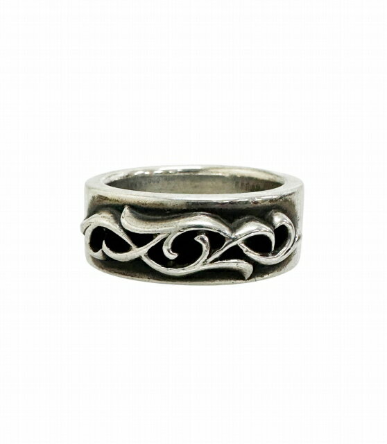 乐天商城 - 【中古】クロムハーツ CHROME HEARTS DBL NARROW VINE BAND ダブル ナロー ヴァイン バンド リング 指輪 23号 SILVER 925 ブランド古着ベクトル 中古☆AA★▲■ 260306 メンズ