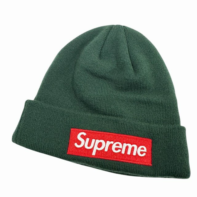 Rakuten - 【中古】シュプリーム SUPREME 22AW Box Logo Beanie GREEN ボックス ロゴ ビーニー ニット帽 緑 グリーン ブランド古着ベクトル 中古☆AA★▲260410 メンズ