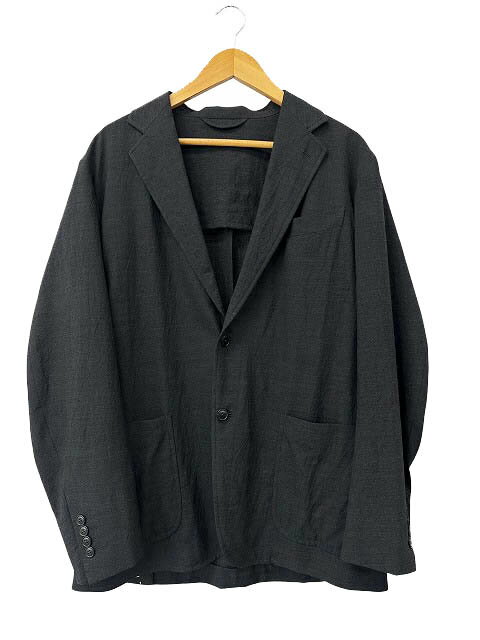 樂天商城 - 【中古】コモリ COMOLI 21SS ウール 2B テーラード ジャケット ブレザー T01-01001 2 チャコール ブランド古着ベクトル 中古260307 メンズ