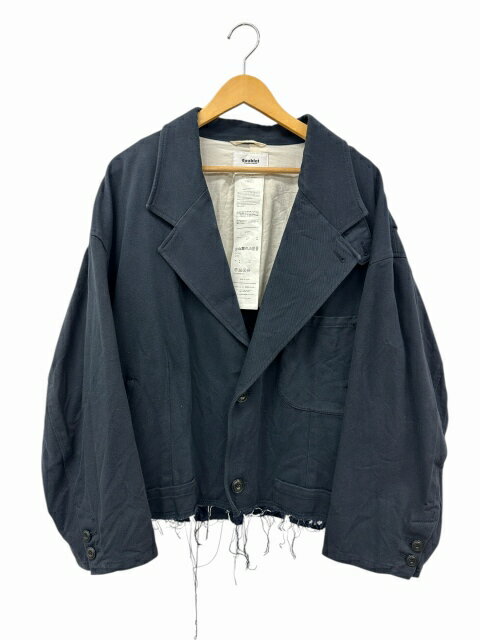 Rakuten - 【中古】ダブレット doublet 21SS SILK CHINO CUT-OFF JACKET シルク チノ カットオフ ジャケット 10JK39 M 紺 ネイビー ブランド古着ベクトル 中古 260402 メンズ