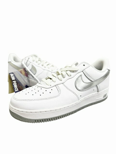 Rakuten - 【中古】ナイキ NIKE AIR FORCE 1 LOW RETRO Color of the Month Silver Swooshes エアフォース 1 ロー カラーオブザマンス シルバー スウッシュ DZ6755-100 26.5 白 ホワイト ブランド古着ベクトル 中古▲■260314 メンズ