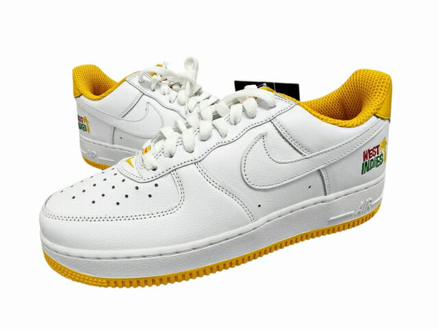 ナイキ NIKE AIR FORCE 1 LOW RETRO QS West Indies エアフォース1 ロー ウェスト インディーズ DX1156-101 26.5 イエロー ホワイト ブランド古着ベクトル 中古▲■260320 メンズ