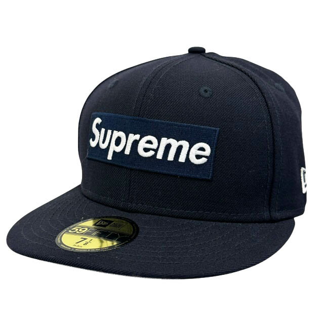 樂天商城 - 【中古】シュプリーム SUPREME ×NEWERA ニューエラ 20AW World Famous Box Logo New Era ワールド フェイマス ボックス ロゴ刺繍 ベースボール キャップ 帽子 7 1/8 紺ネイビー ブランド古着ベクトル 中古☆AA★▲260407 メンズ