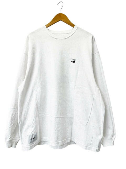 乐天商城 - 【中古】ダブルタップス WTAPS 24SS OBJ 02 LS COTTON ロゴ プリント ロングスリーブ 長袖Tシャツ ロンT 241ATDT-CSM14 03 白ホワイト ブランド古着ベクトル 中古260315 メンズ