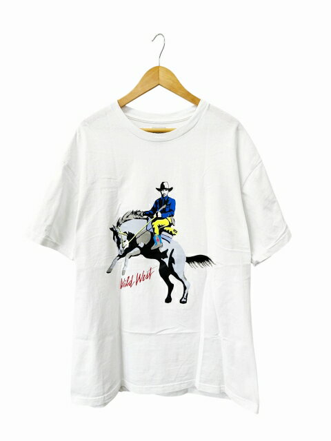 乐天商城 - 【中古】ワコマリア WACKO MARIA 世界平和プロジェクト T-SHIRT TYPE-4 プリント 半袖 Tシャツ 24SS-WMT-TEE05 XL 白 ホワイト ブランド古着ベクトル 中古260313 メンズ