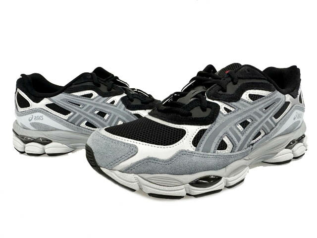 アシックス asics GEL-NYC Black Fjord Grey ゲル ブラック フィヨルド グレー 1203A383-003 27 灰 黒 ブランド古着ベクトル 中古▲■260320 メンズ