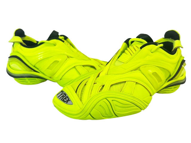 Rakuten - 【中古】バレンシアガ BALENCIAGA TYREX タイレックス ローカット スニーカー 617517 25 ネオン イエロー ブランド古着ベクトル 中古☆AA★▲260408 レディース
