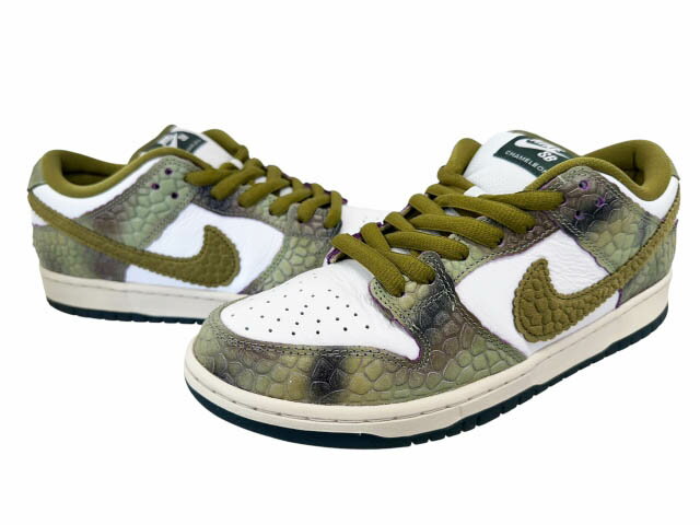 樂天商城 - 【中古】ナイキ NIKE ×ALEXIS SABLONE アレクシスサブローン DUNK LOW PRO WHITE AND PACIFIC MOSS ダンク ロー プロ ホワイト アンド パシフィック モス HJ3386-300 27 緑グリーン ブランド古着ベクトル 中古▲■260531 メンズ